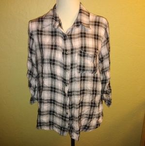 Pink and black flannel